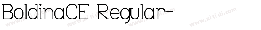 BoldinaCE Regular字体转换